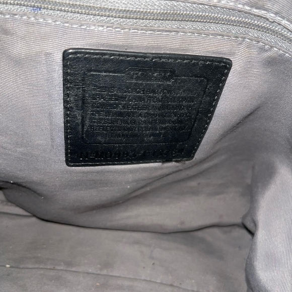 Coach Ashley Pleated Black Shoulder Bag (Large)- F13764 - Picture 4 of 6